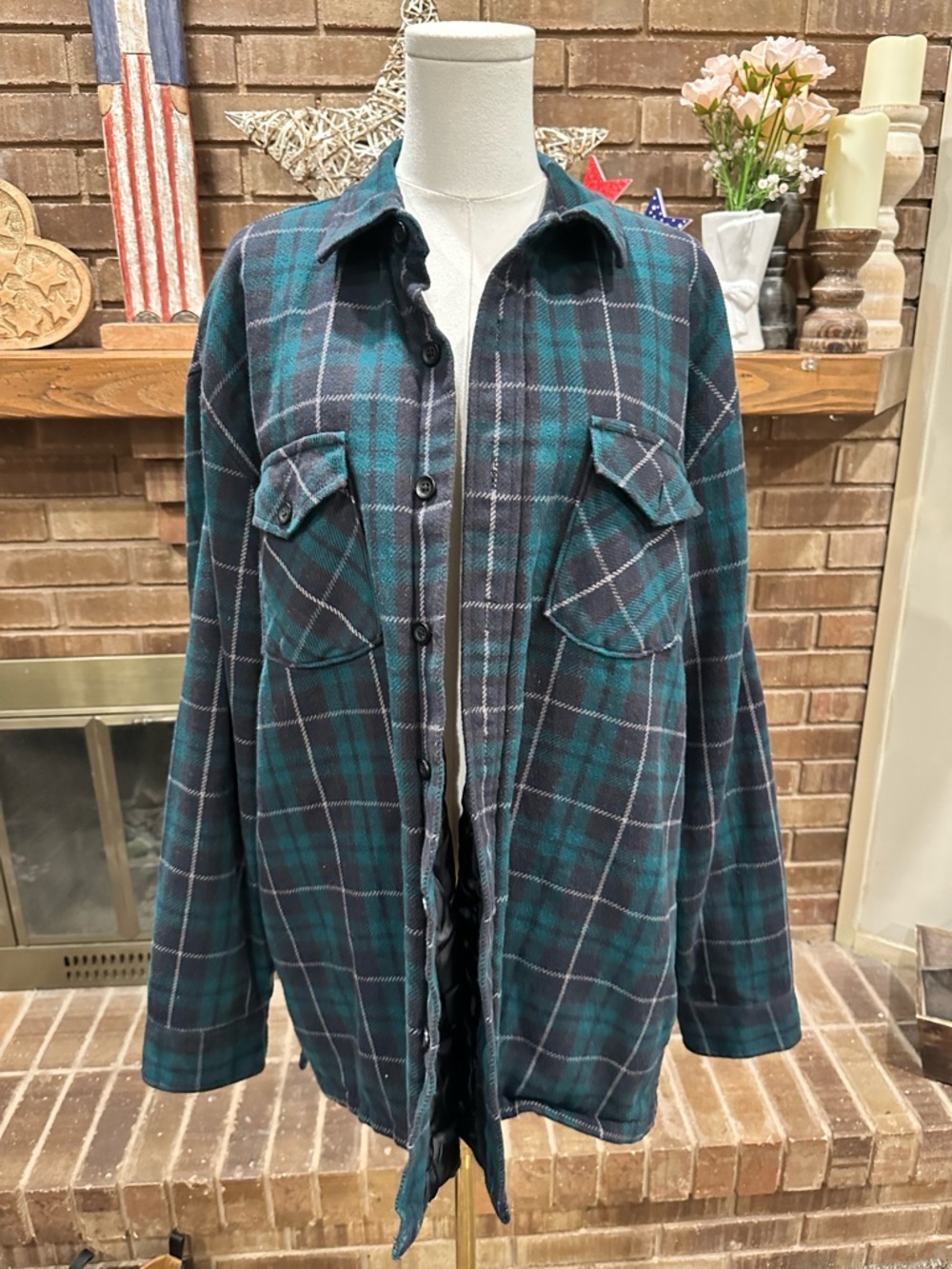 Pendleton Quilted Lined Plaid Flannel Shacket XL